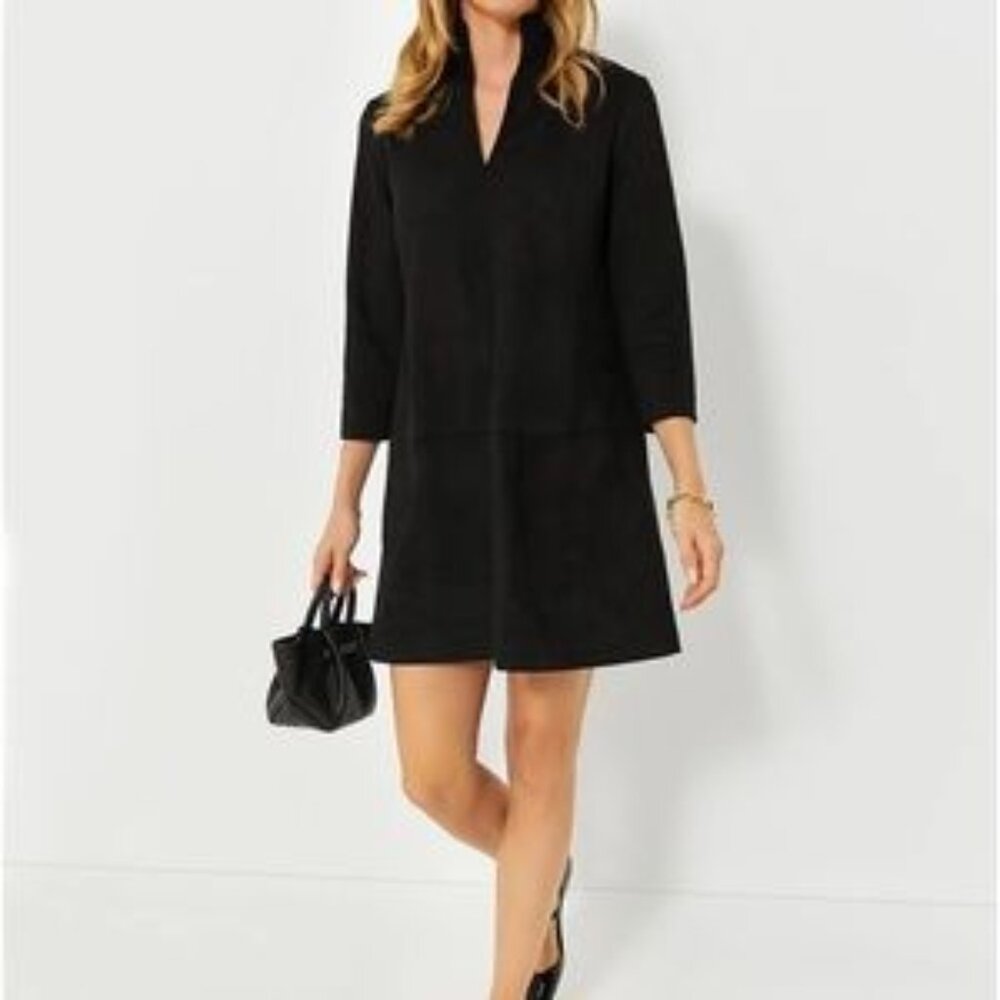 NWT Tuckernut Black Suede Stretch Clifton Dress
